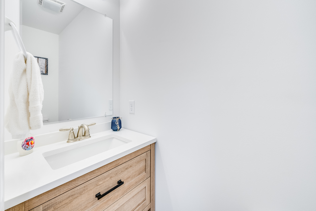 Convenient Half Bath just off the Living Area.