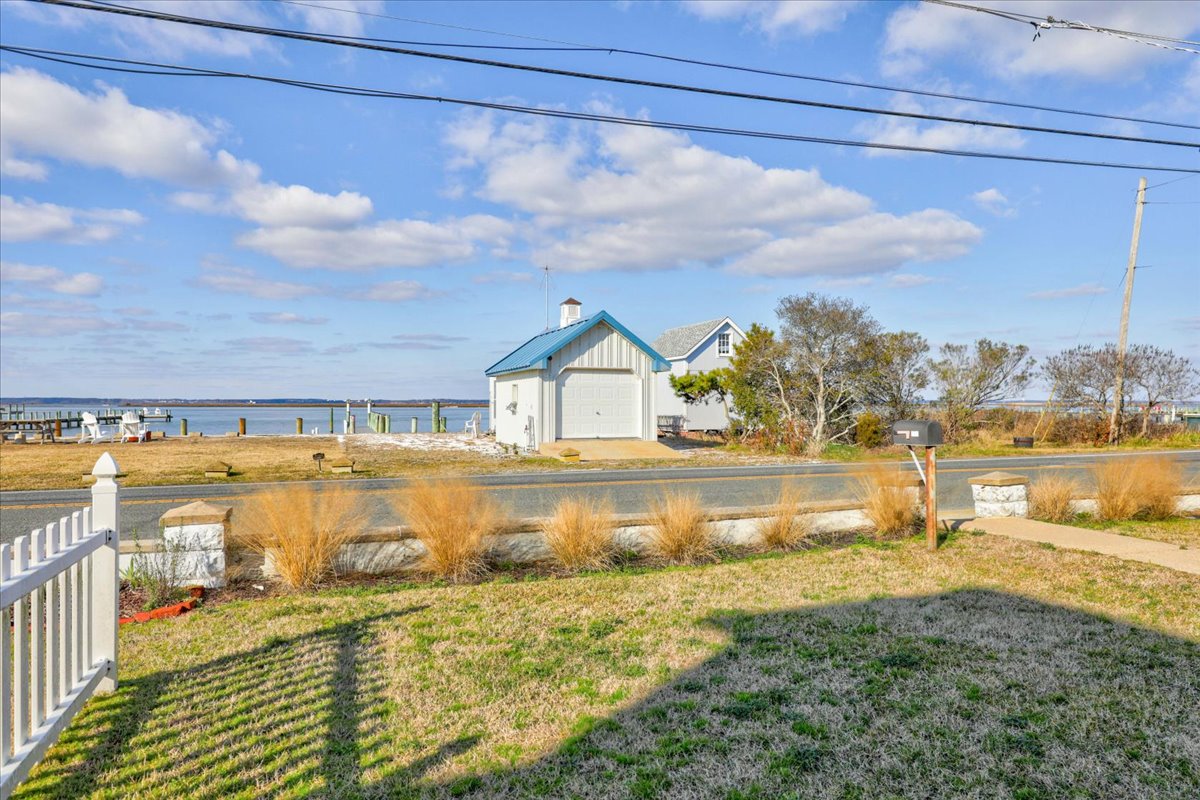 Large waterfront lot across the street for you to enjoy.