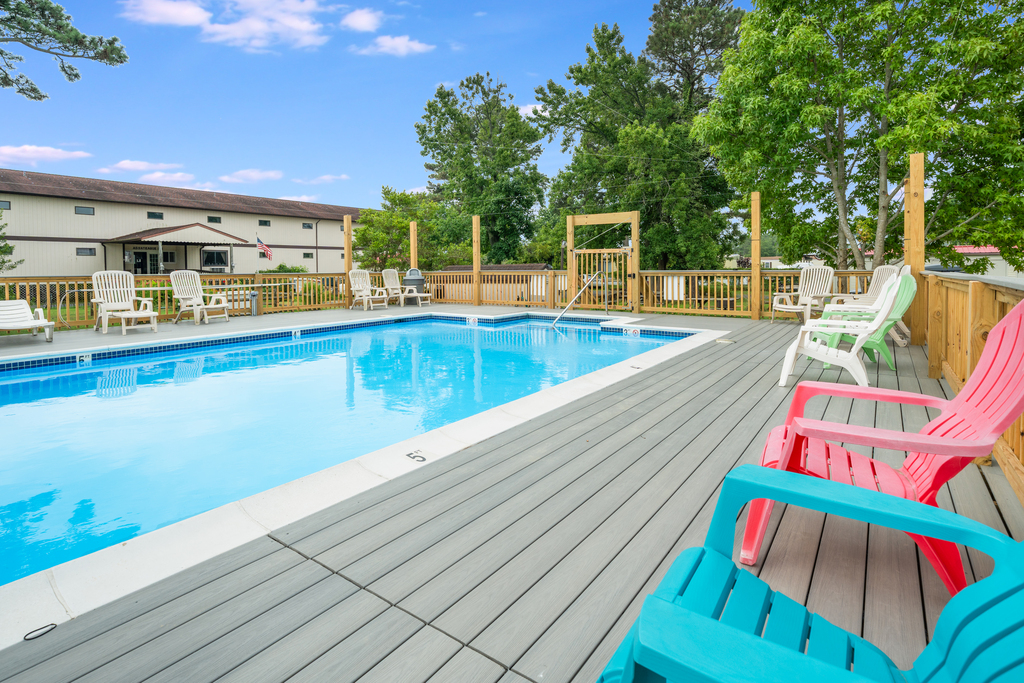The Assateague Inn's seasonal Outdoor Pool!