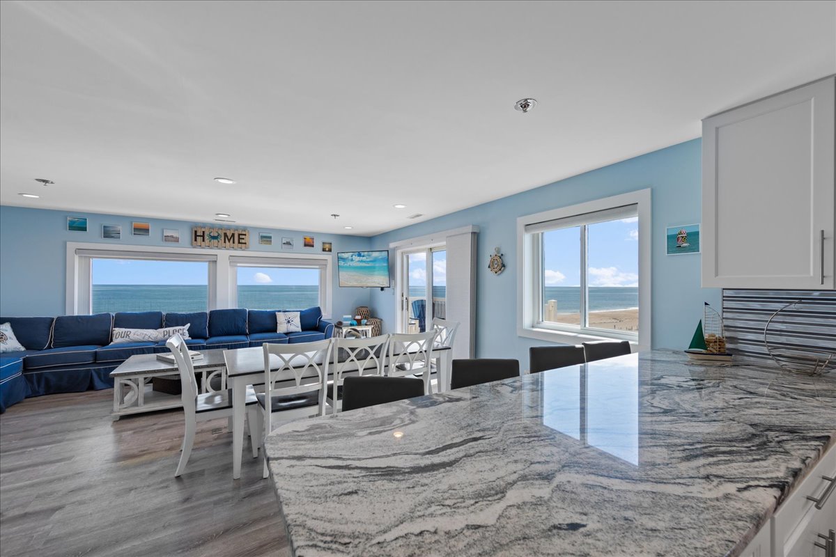 We are loving the bright and inviting coastal décor that you see throughout the entire home.