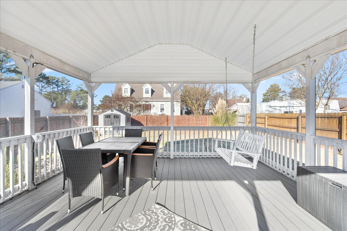 The perfect place to enjoy some Fresh Local Seafood, or just relax on the Porch Swing.