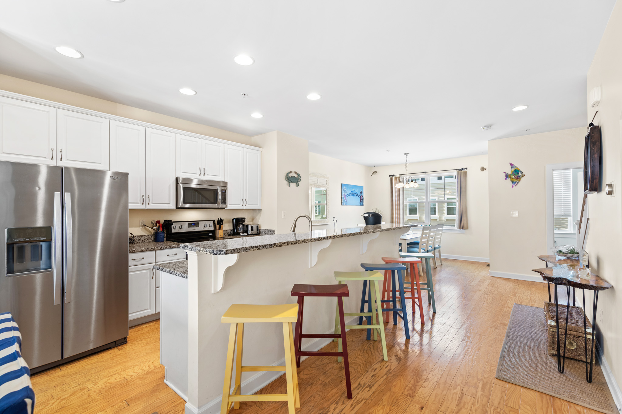 This Kitchen with Stainless Appliances truly is elegance at it's finest!