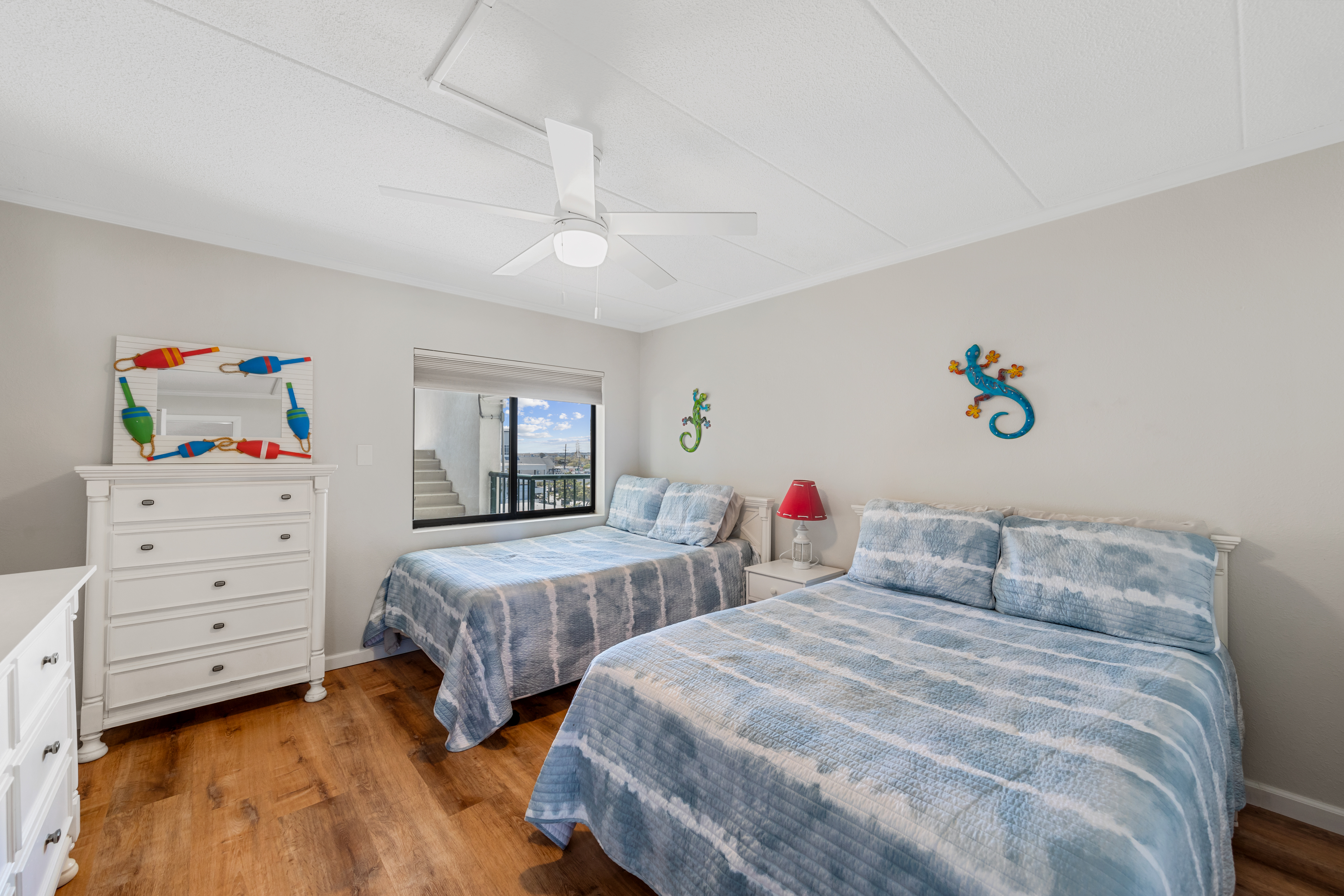 Bedroom 2 has 2 Plush Full Beds.