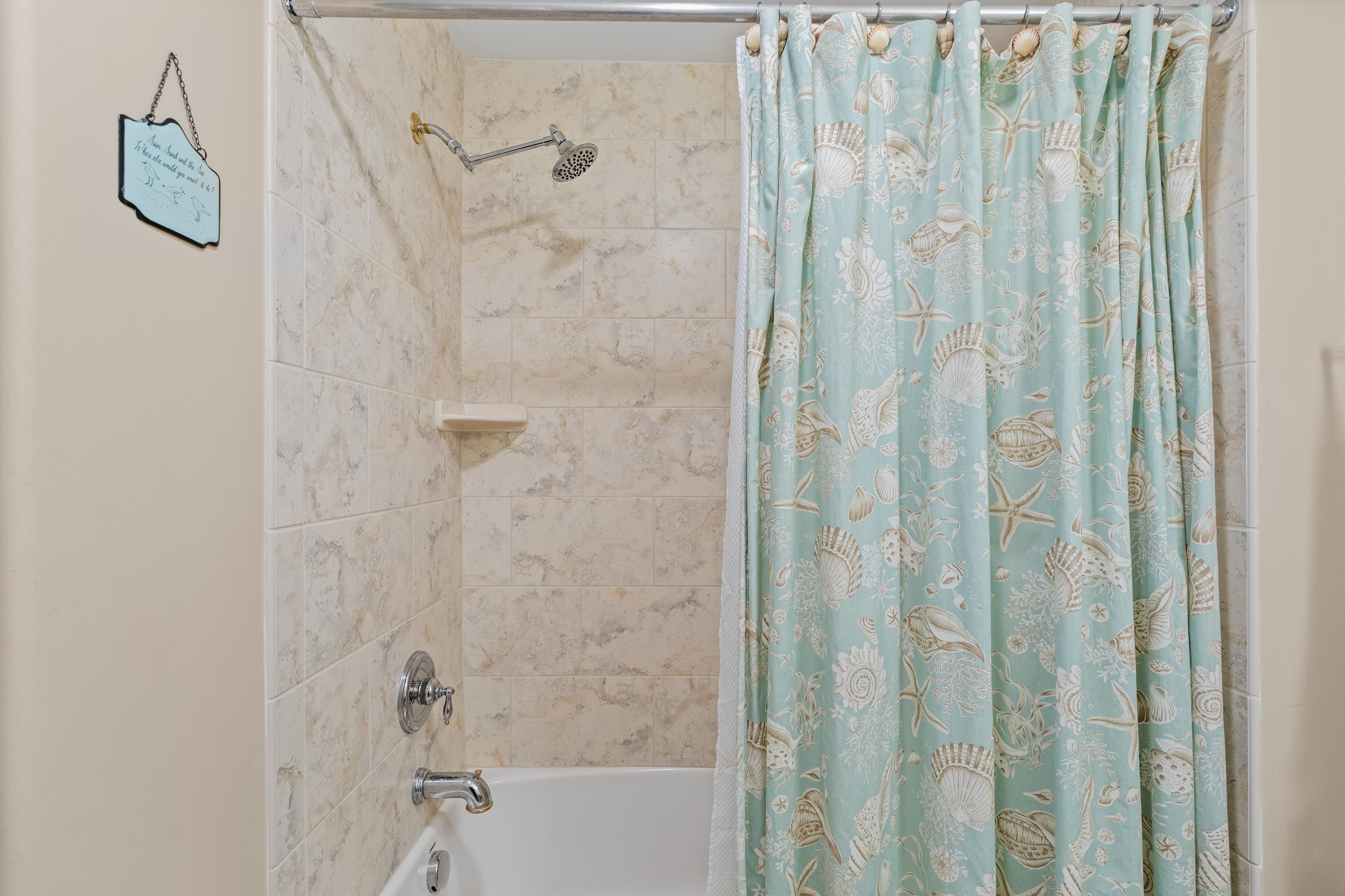 The attached Full Bath has a convenient Shower/Tub Combo