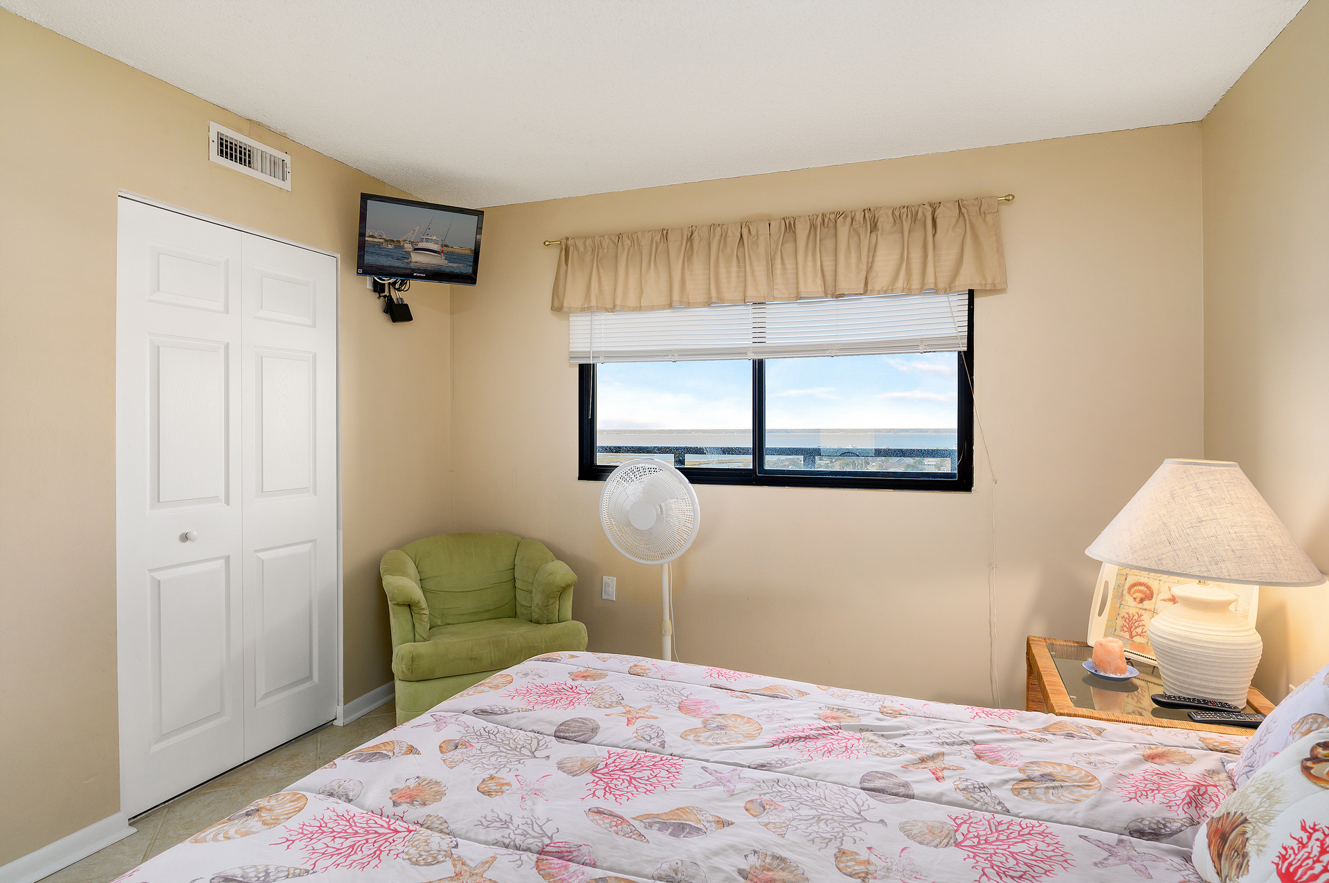 Enjoy your favorite show on the Cable TV before you rest.