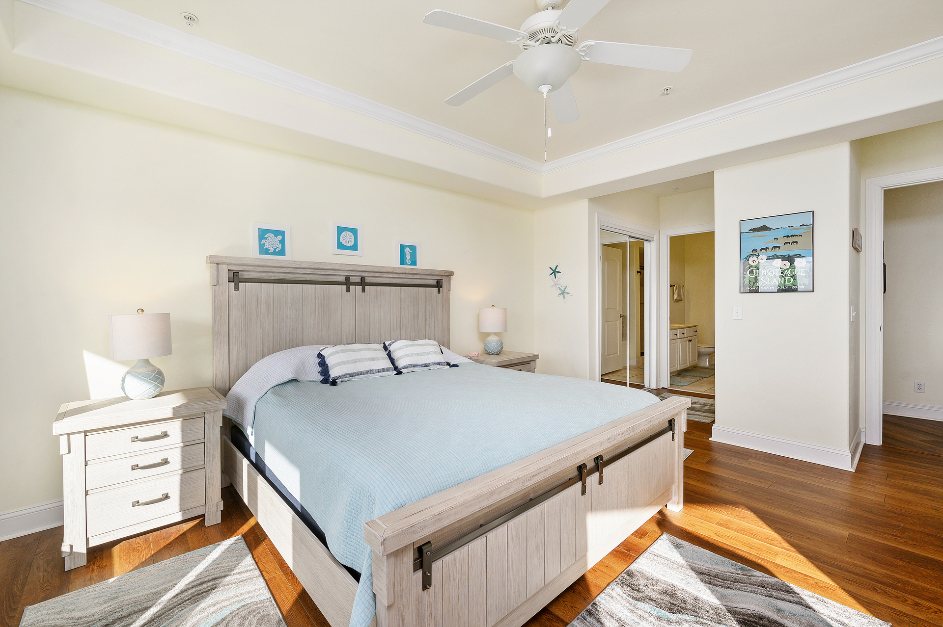 Decorated with a chic Coastal Flair.