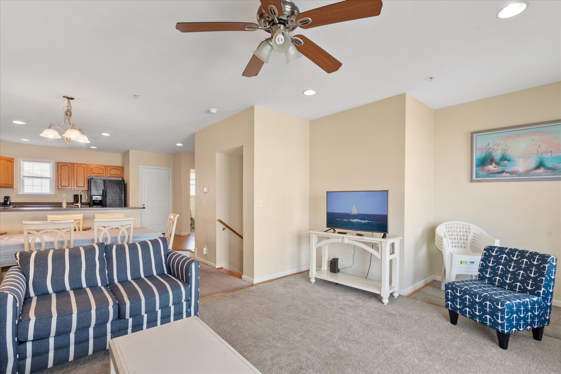 The Living area features a Flat Screen TV.