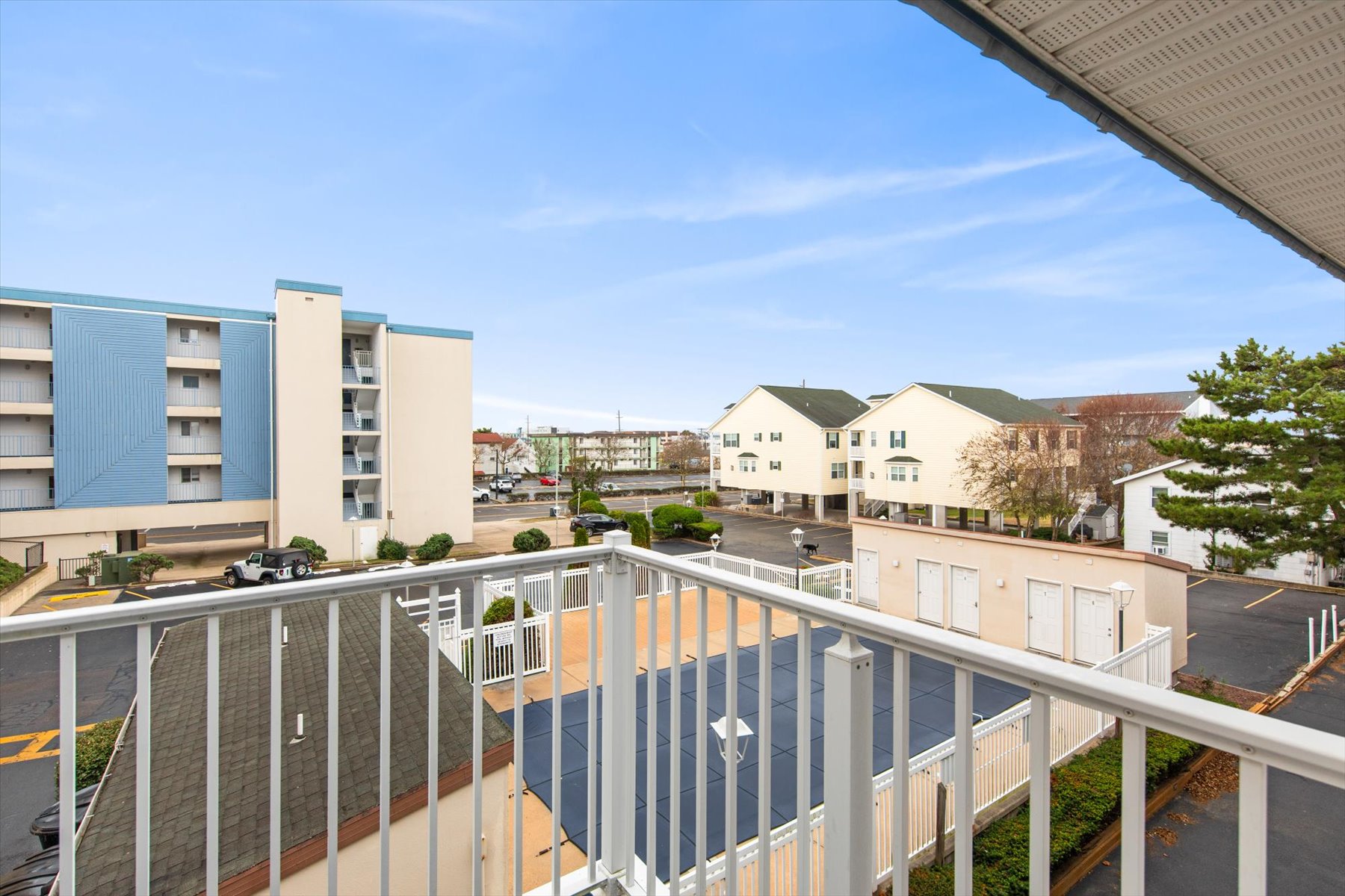 Enjoy the sunrise from your balcony!