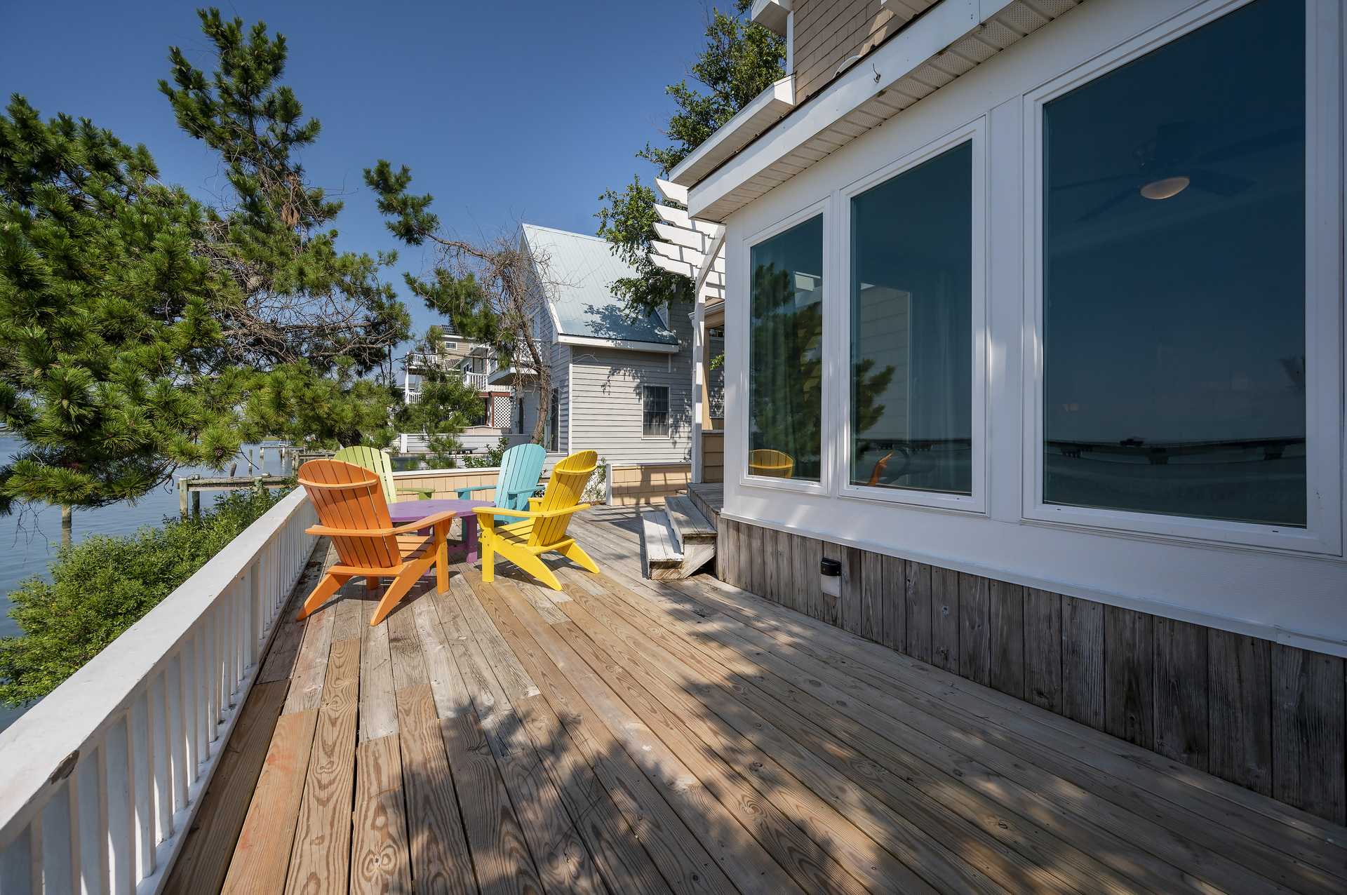 Watch Herons and Egrets fish for their morning meal.