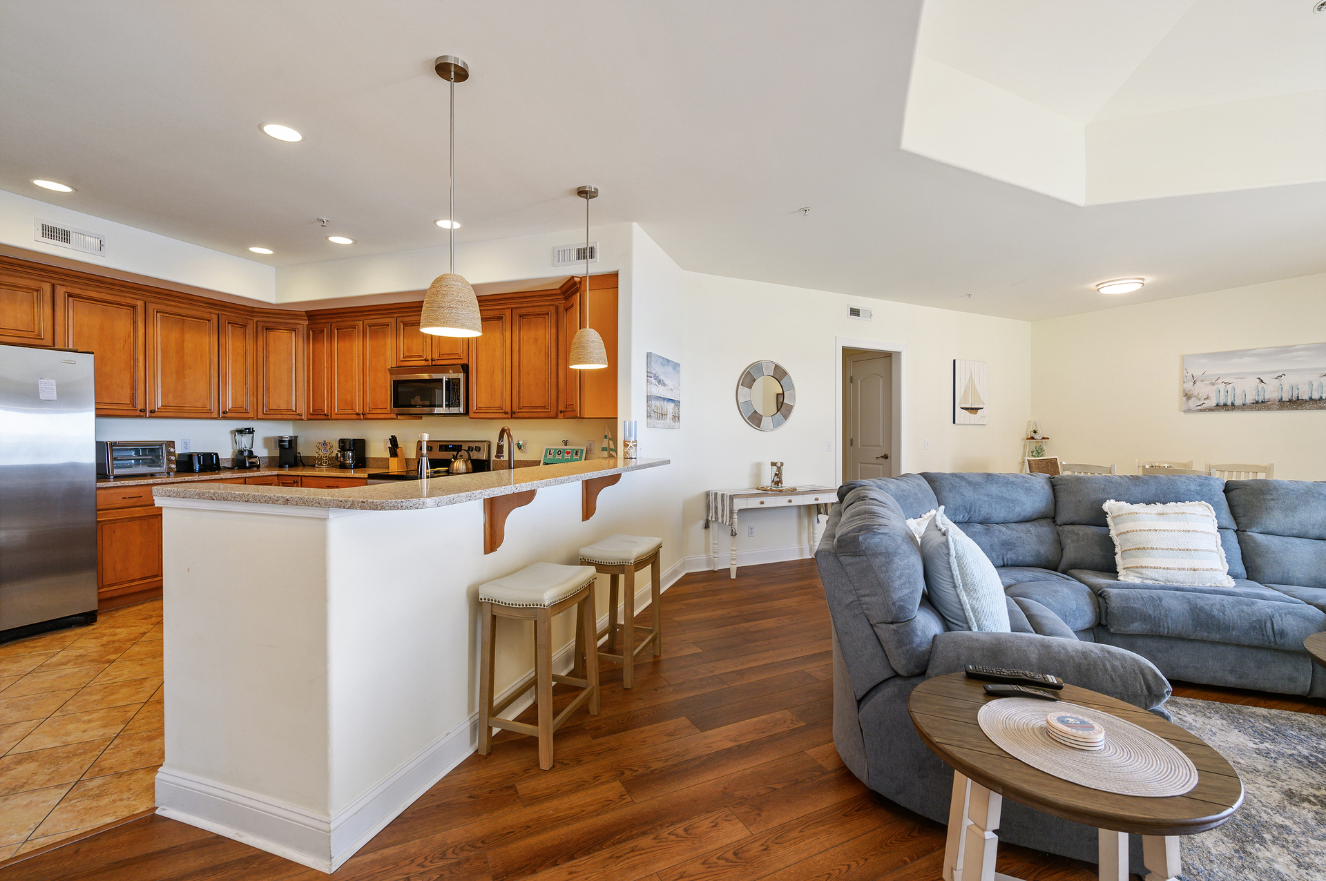 Kitchen is just off Living Area.