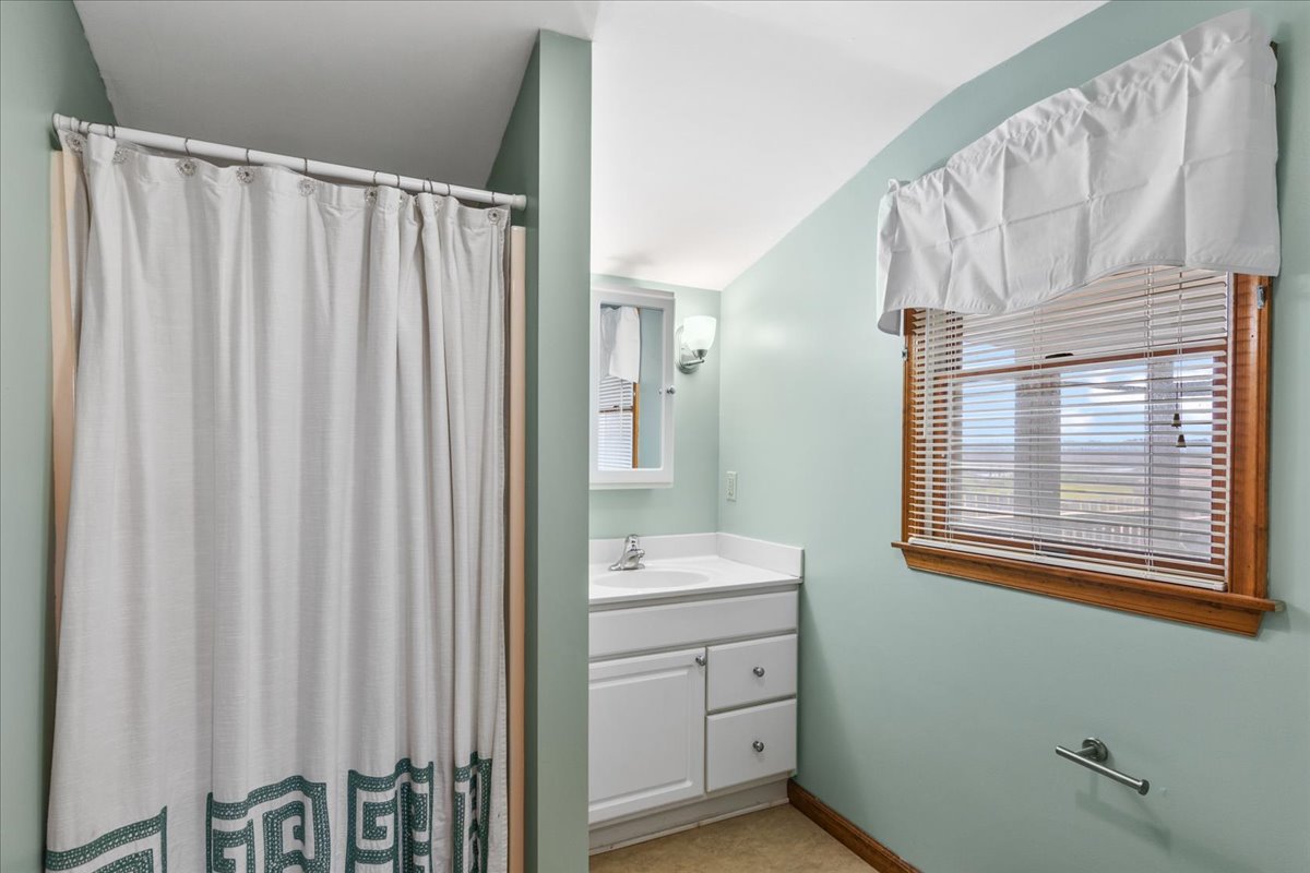 Full Bath with Walk-in Shower on 1st Floor.