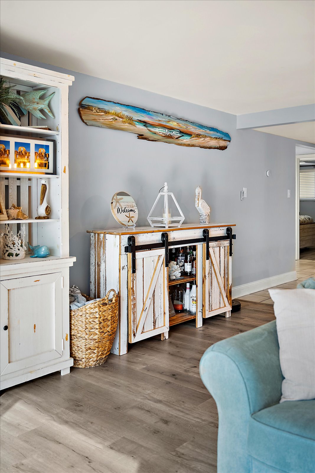 A warm and coastal welcome awaits you the moment you step through the door!