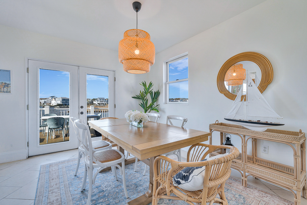 Dine with a Water View in the huge Dining Room.