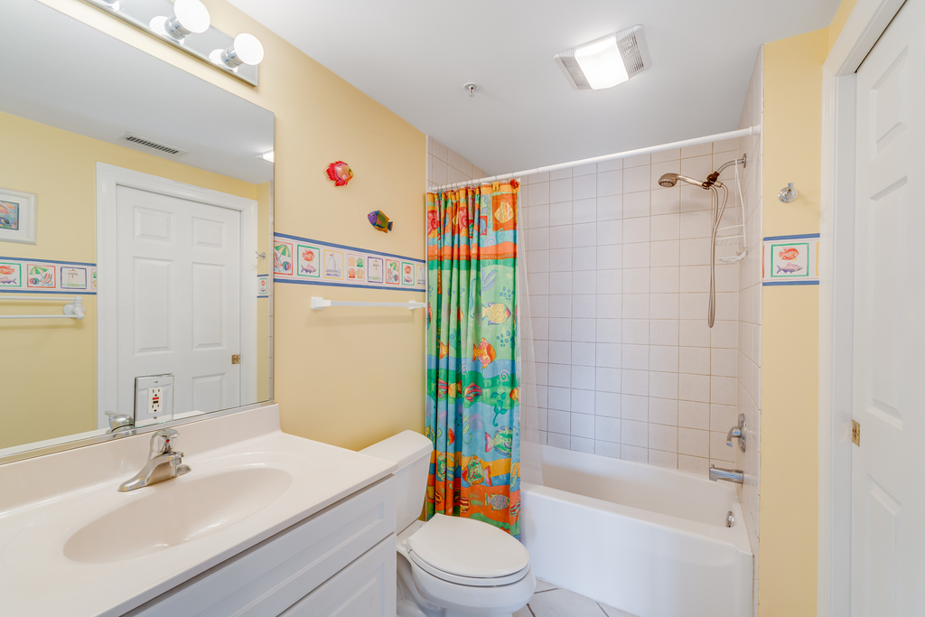 Rinse off from the hot sun in the shower/tub combo in 2nd Full Bath!