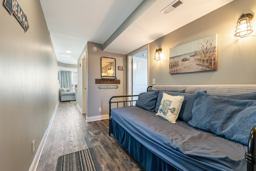 Curl up and Read a Good Book on the Daybed down the hallway!