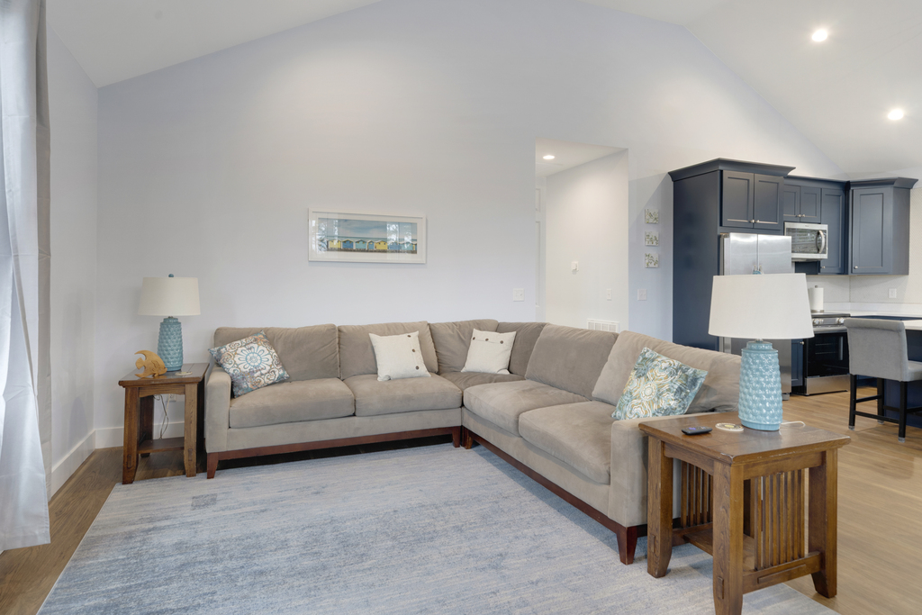 Kick back in the comfy Living Area after a fun-filled day at the Beach.