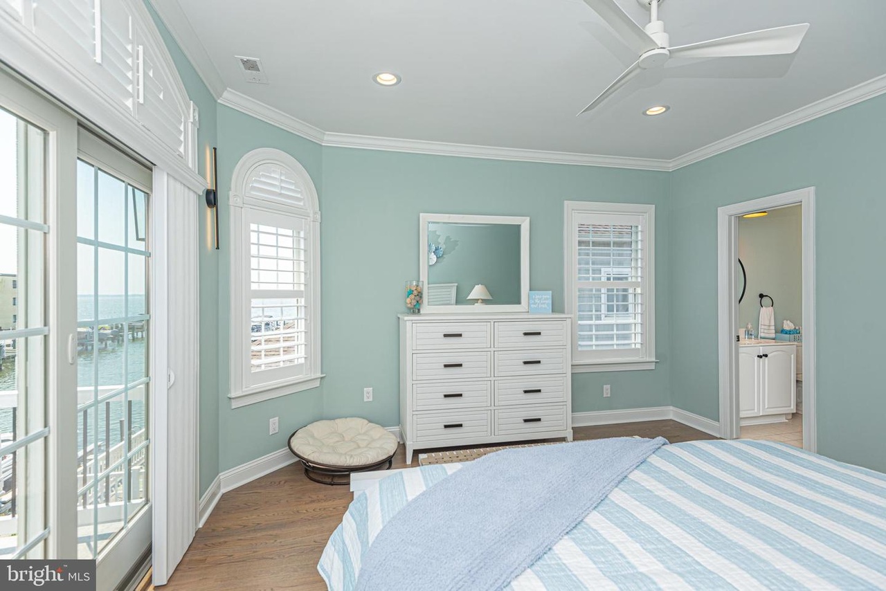 This Bedroom has a Flat Screen TV!