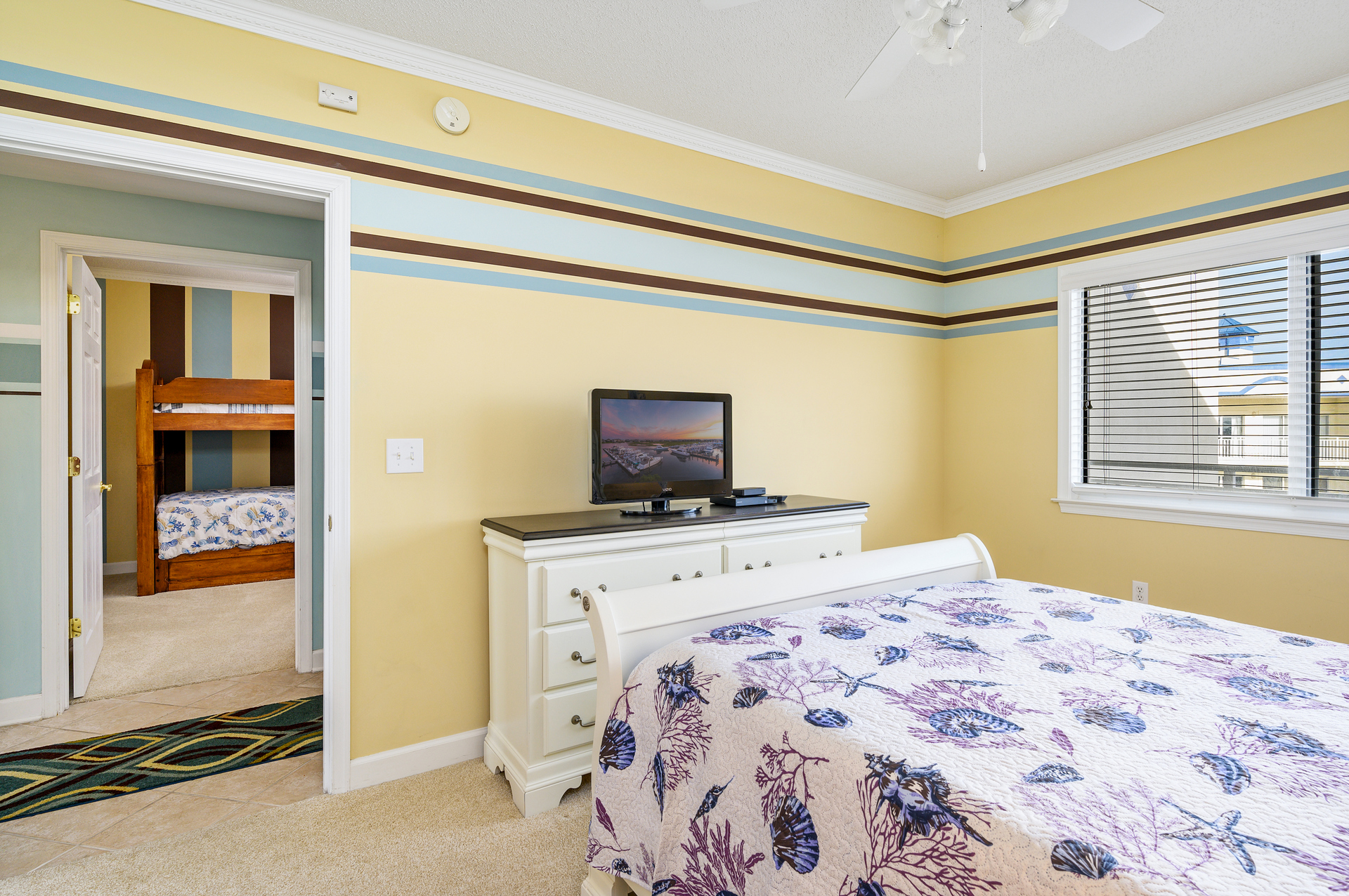 Take a little time out to relax and watch a movie on the Flat Screen TV in Bedroom 2