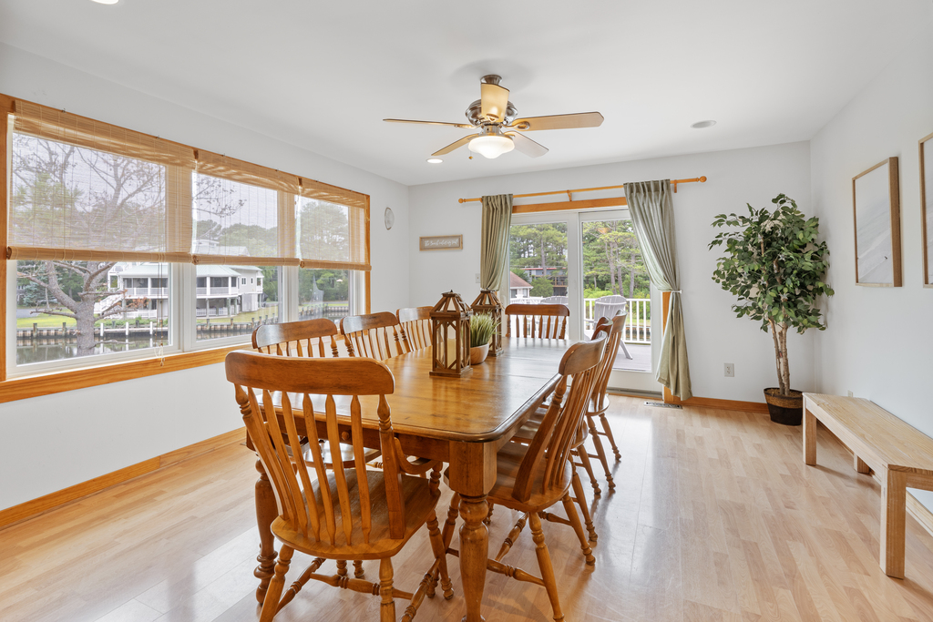 Dine in the comfort of Central AC with lovely Water Views....