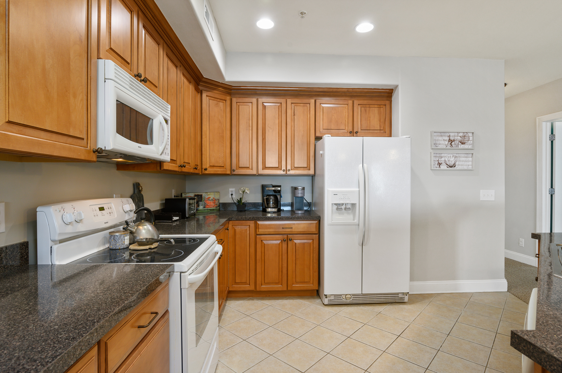Well-Stocked Kitchen with all the comforts of home.