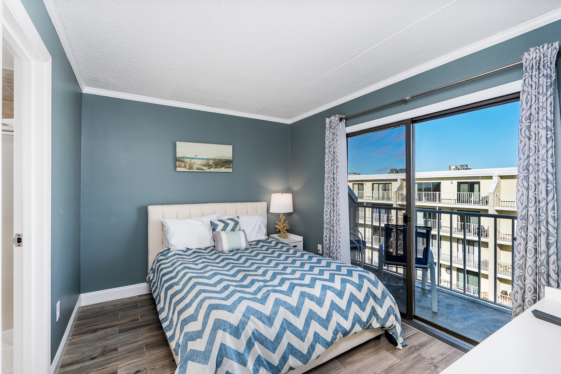 The Primary is a Serene Retreat with a Luxury Queen Bed.