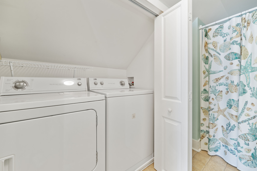 Full Size Washer and Dryer for your convenience.