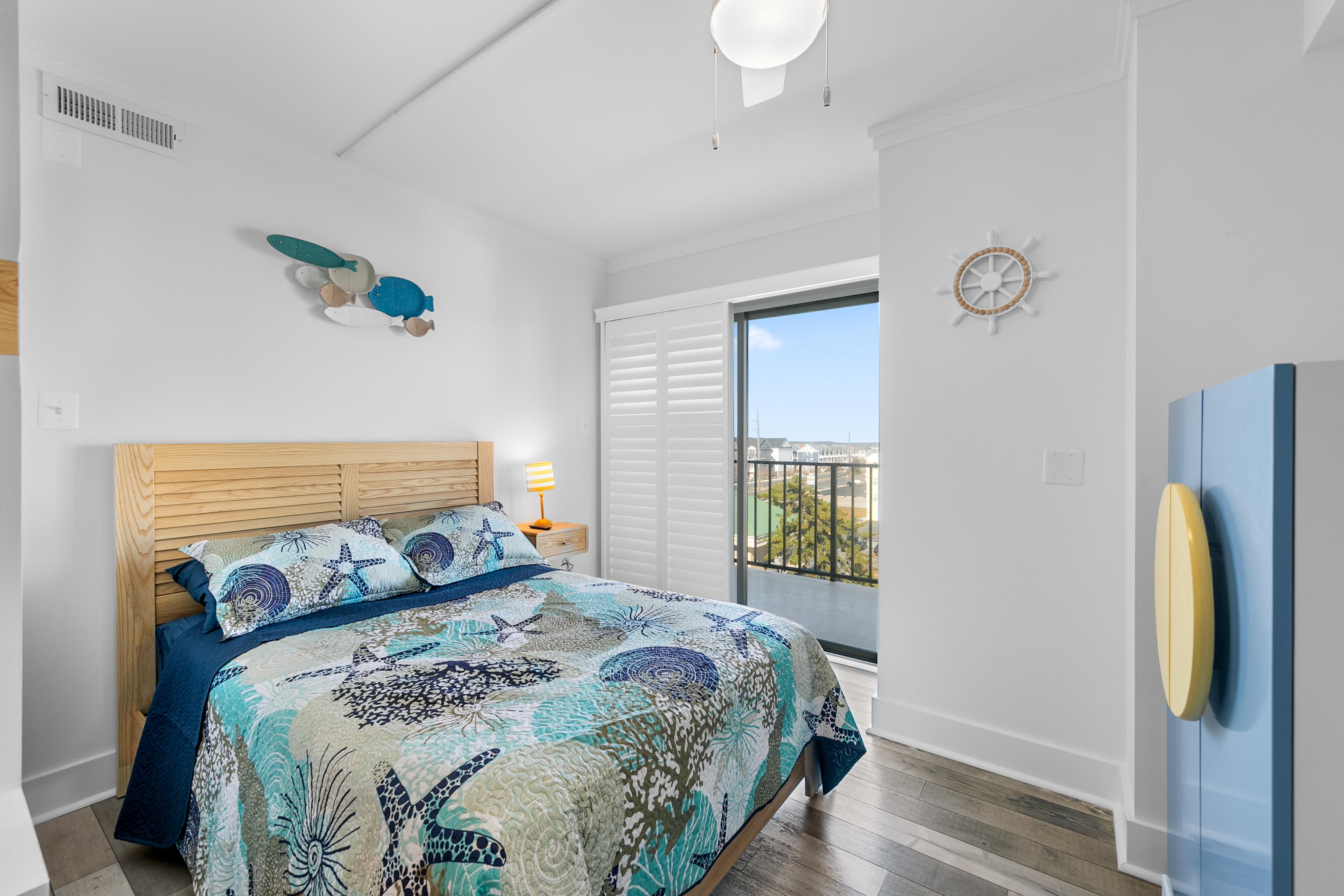 Just down the Hall, Bedroom 2 will comfortably sleep 5 with 2 a Full Bed