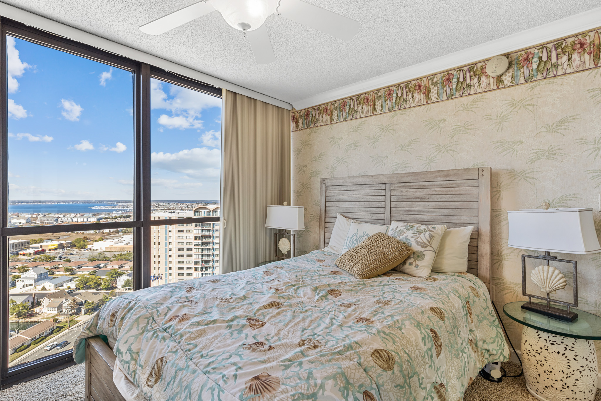 Bedroom 2 is Home to Sweeping Bayside Views.