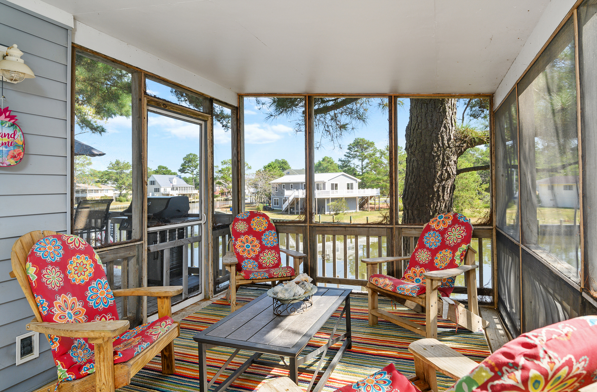 This Screened Porch is our favorite place in Smooth Sailing.