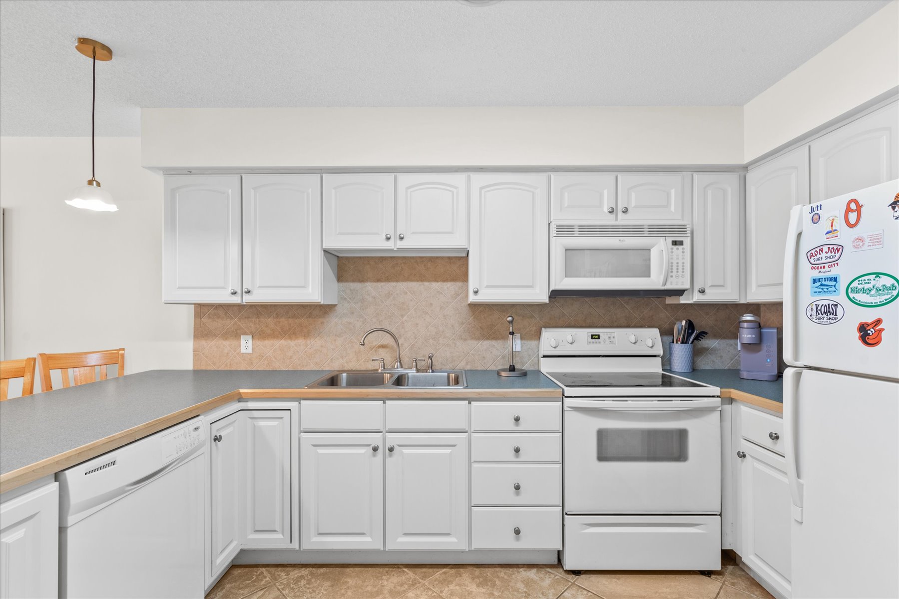Fully equipped with everything you may need in a Kitchen.