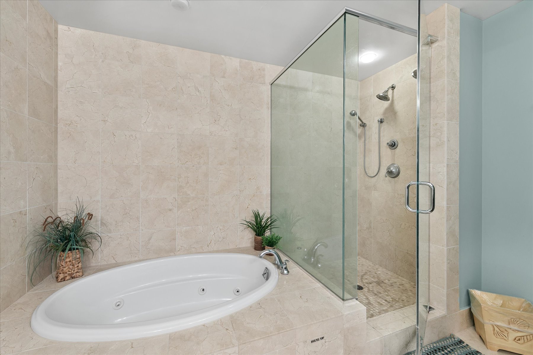 A fresh, spa-like bathroom to start or end your day!
