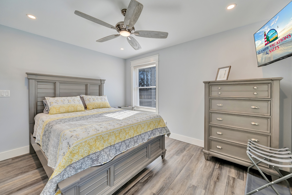 Bedroom 2 is also on the 1st Floor and has a Queen Bed.