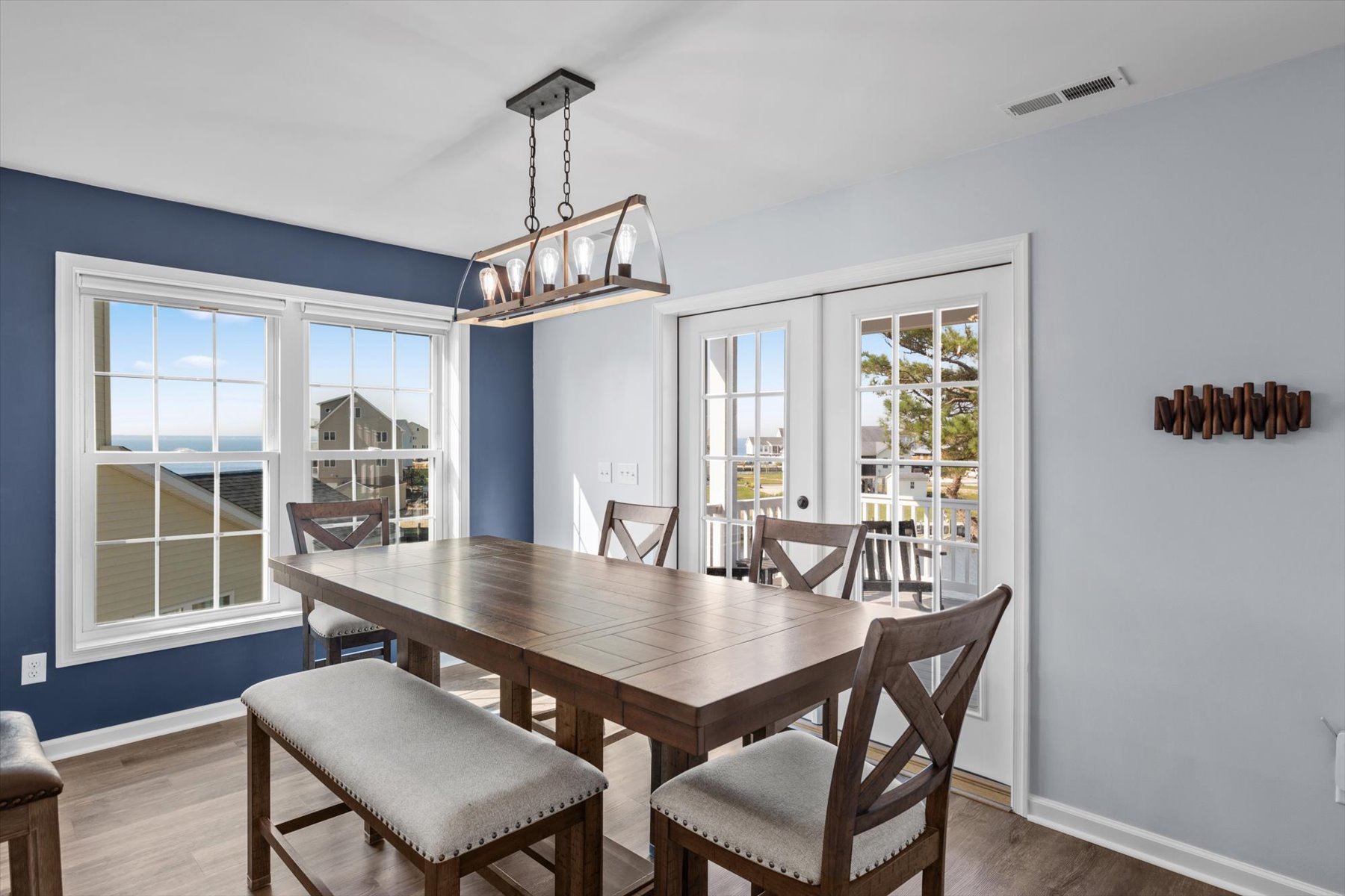 Dine in the comfort of Central AC with amazing Water Views.