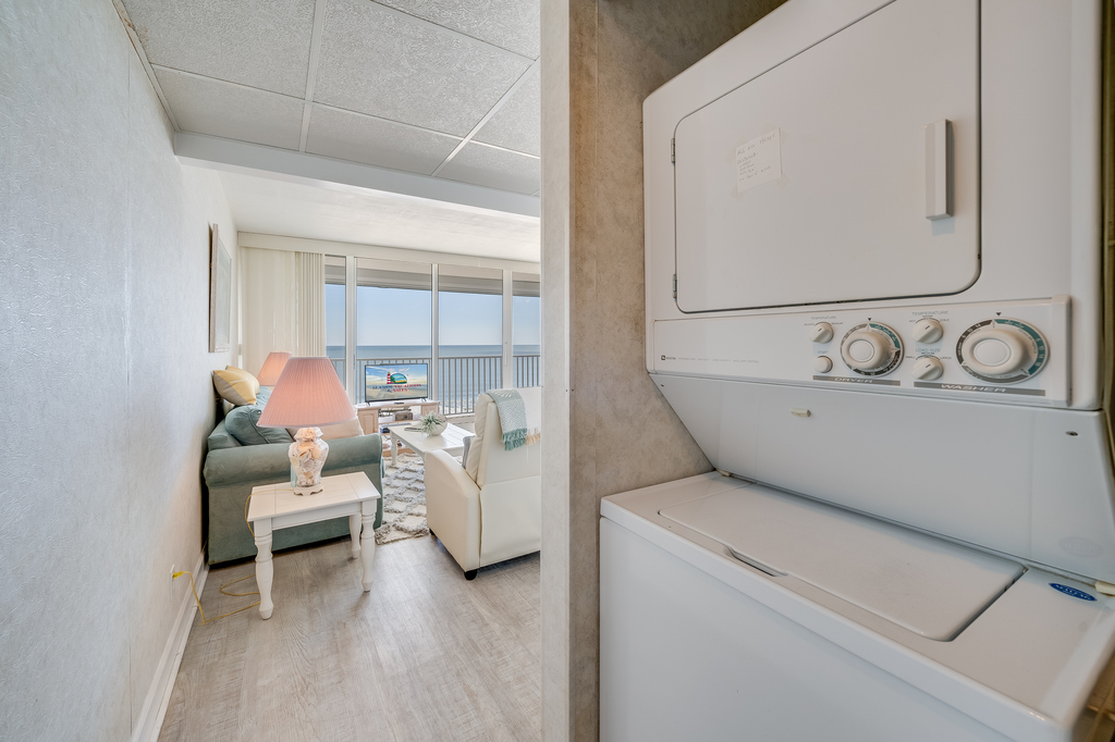 There's even a stackable Washer/Dryer for your convenience.