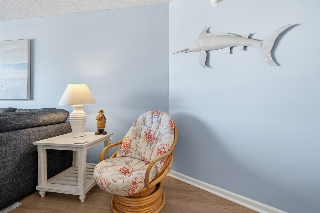 Enjoy this cozy chair and read your favorite book.