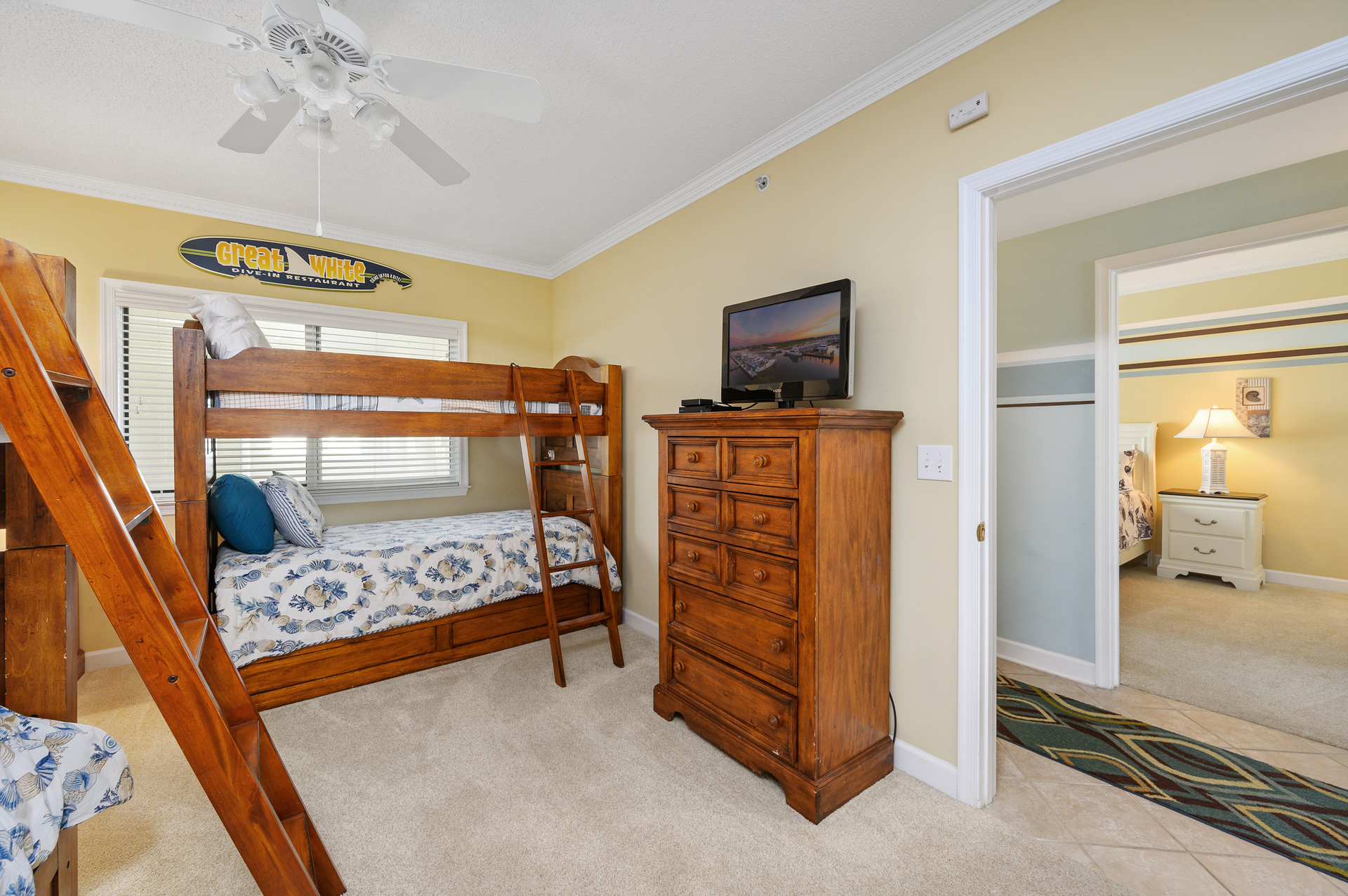 Let the kids watch a movie in their room and give the adults a little Quiet time!