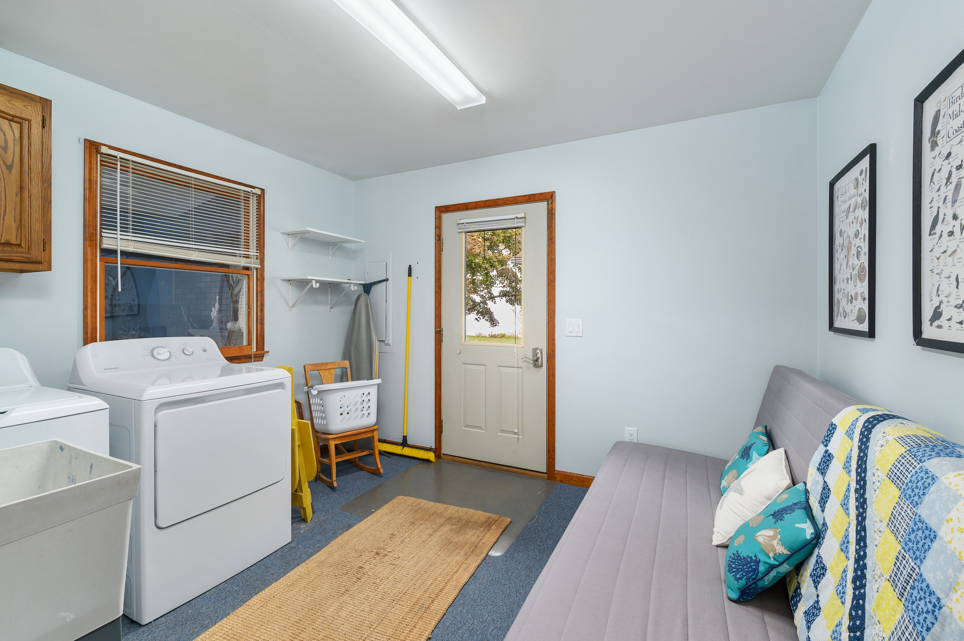 Spacious Laundry Room with lots of storage.
