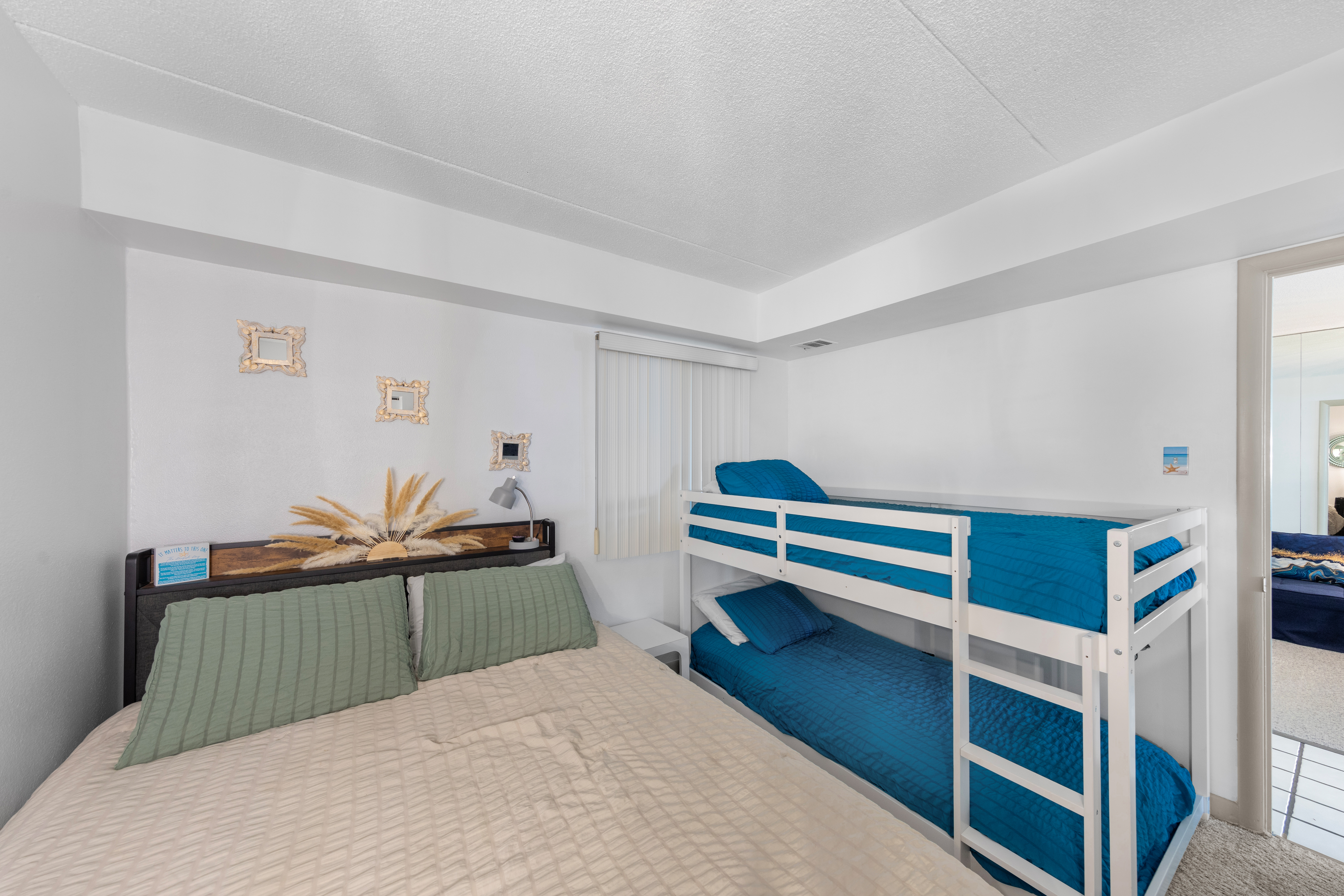 Bedroom 2 offers Twin Bunk Beds and a Full Bed.