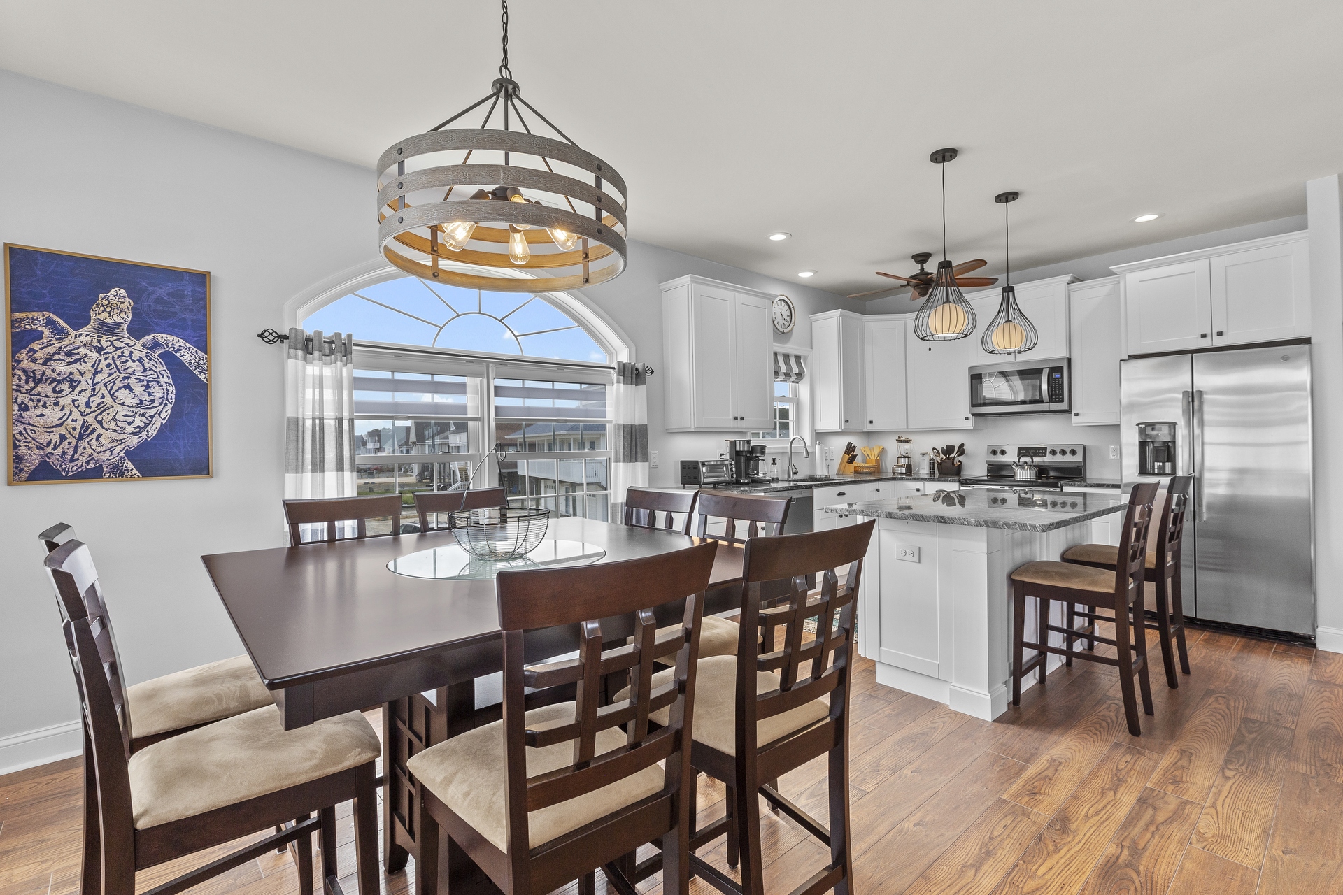 Captain's Cove is nestled on the Chincoteague Bay.