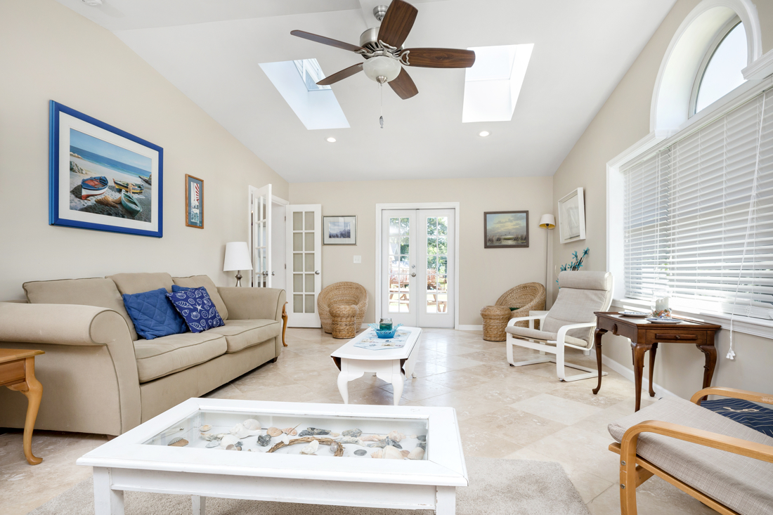 A great place for the adults to gather while the kids enjoy a movie in the Family Room.