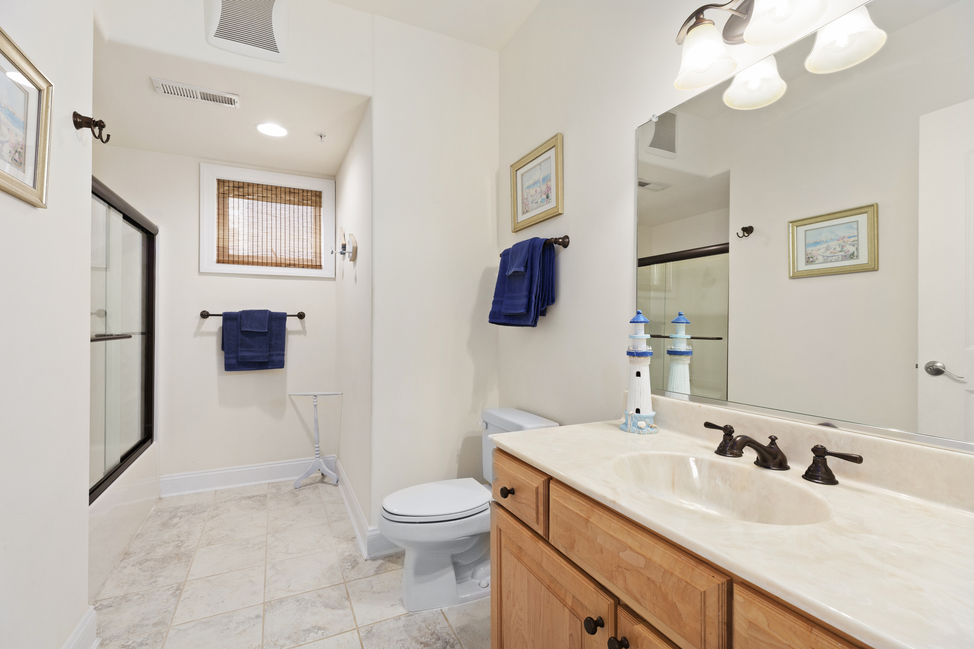 Bedrooms 2 & 3 share a 2nd spacious Full Bath in the Hall.