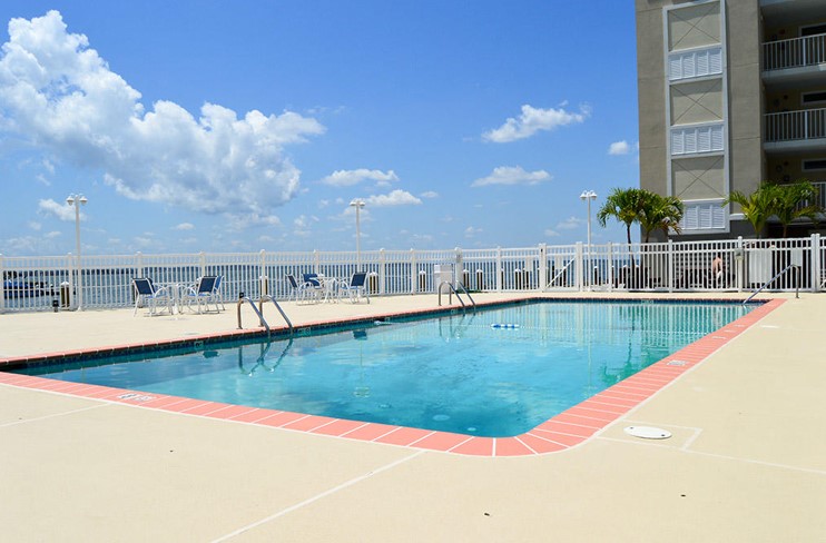 Relax poolside at Wight Bay`s gorgeous Bayfront Pool.