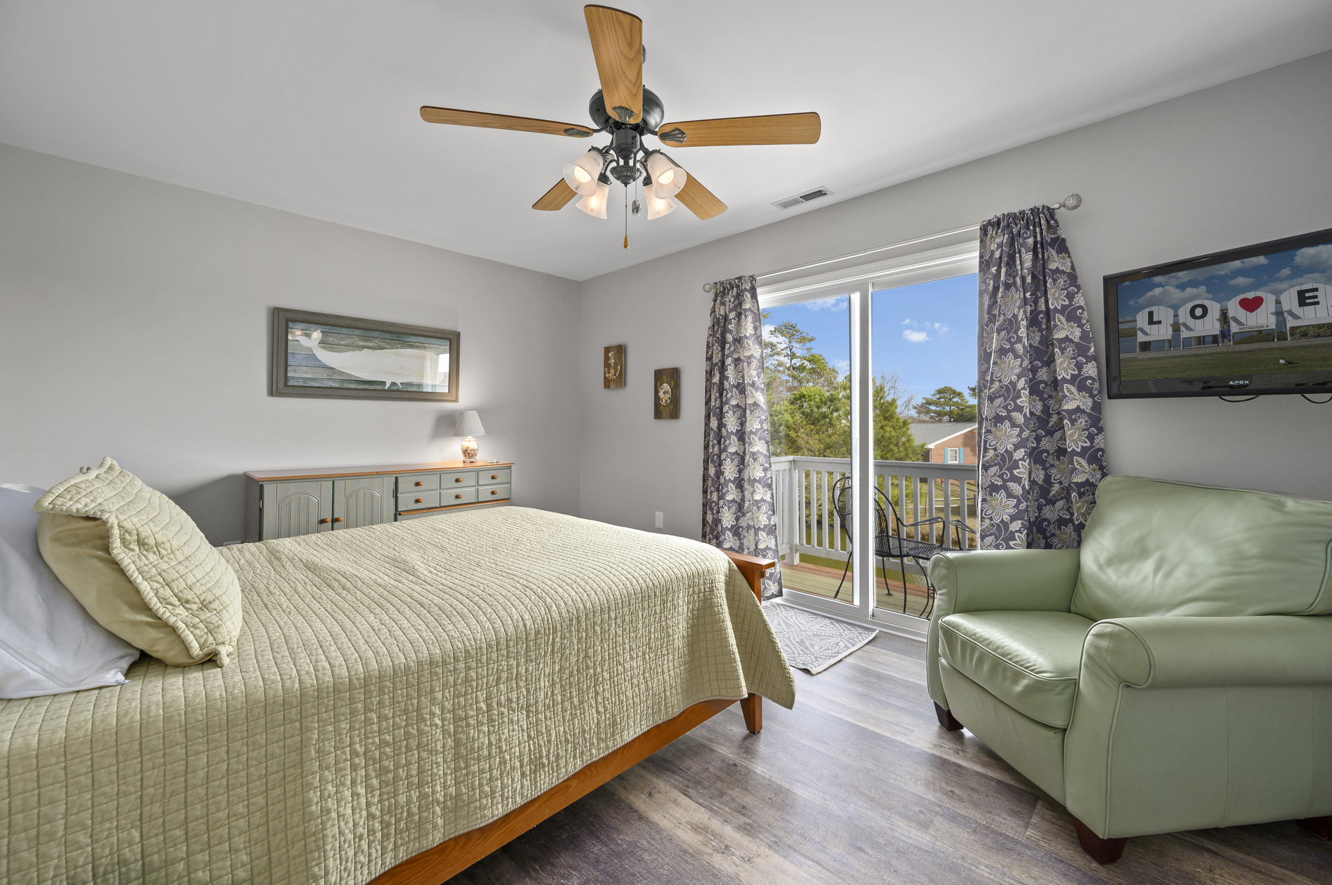 Take in stunning Pond and Bay Views from your Private Balcony.