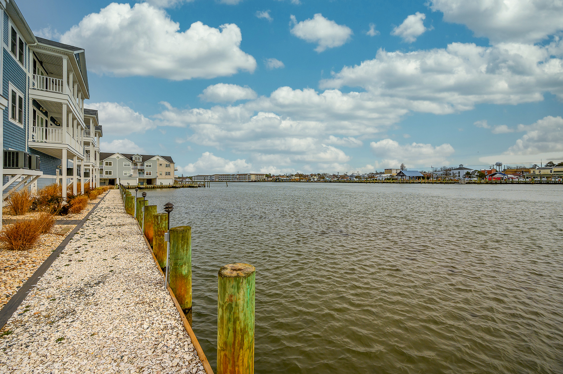 Looking over towards Chincoteague Island.