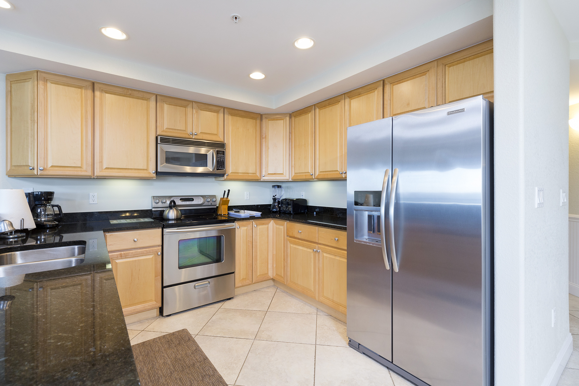 You`ll enjoy fabulous Bay Views even while preparing meals.