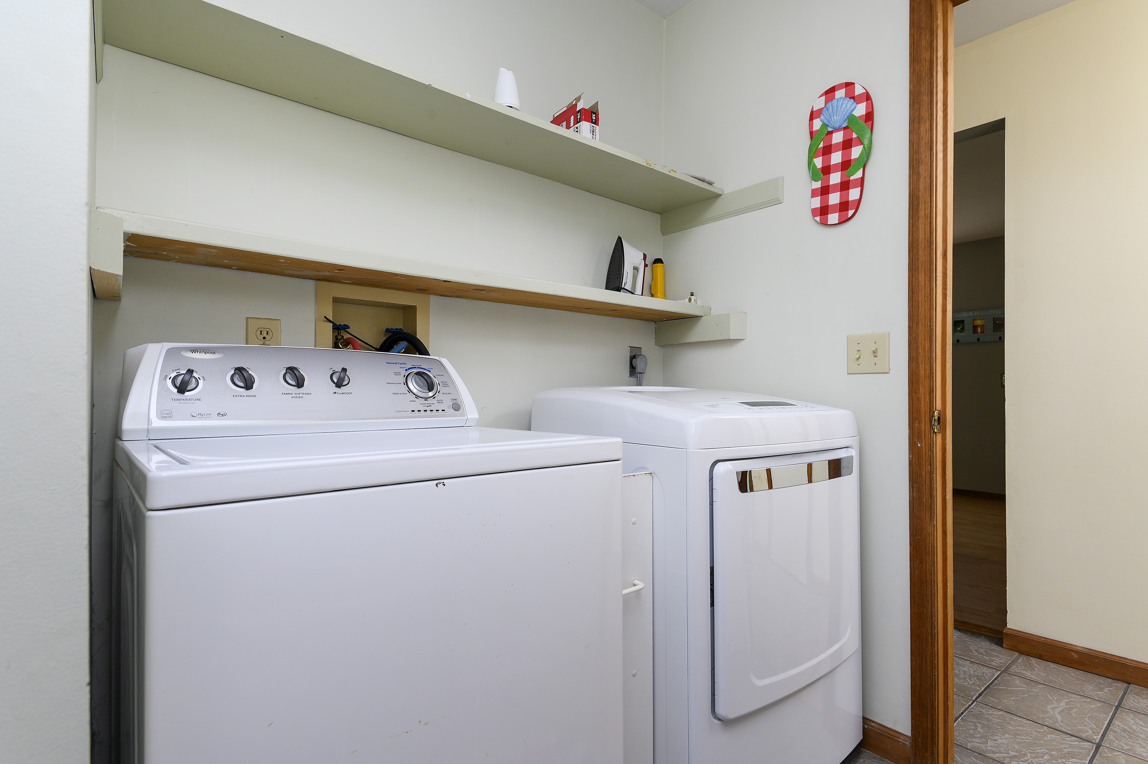 The Full Size Washer & Dryer will certainly come in handy.