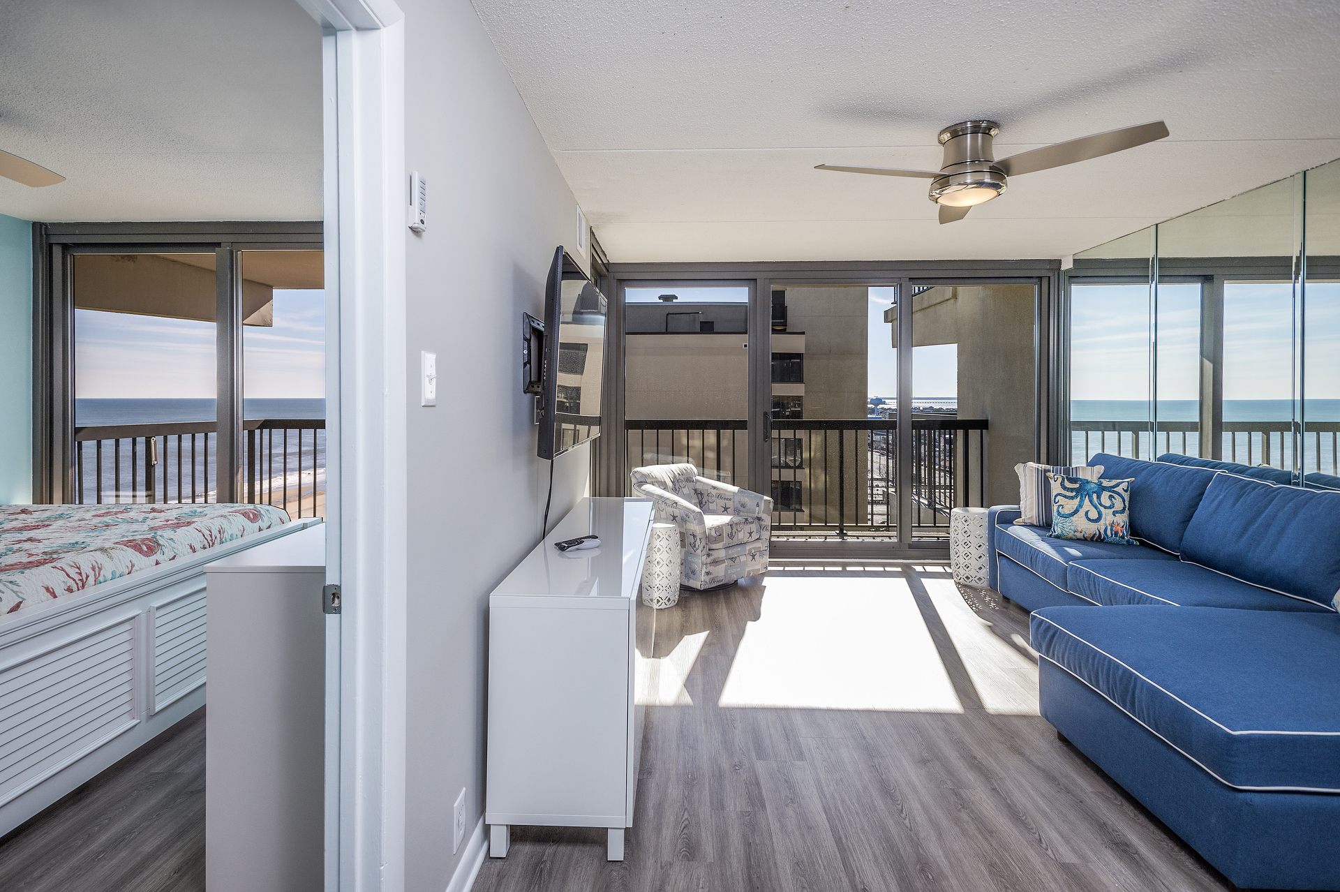 Ocean Views & Balcony Access from Primary Bedroom AND Living Area.
