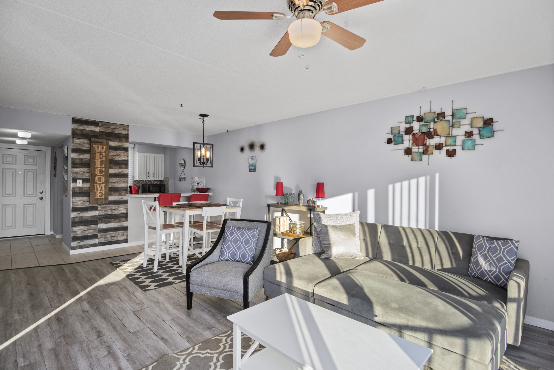 Light, Bright, and Modern - gorgeously decorated.