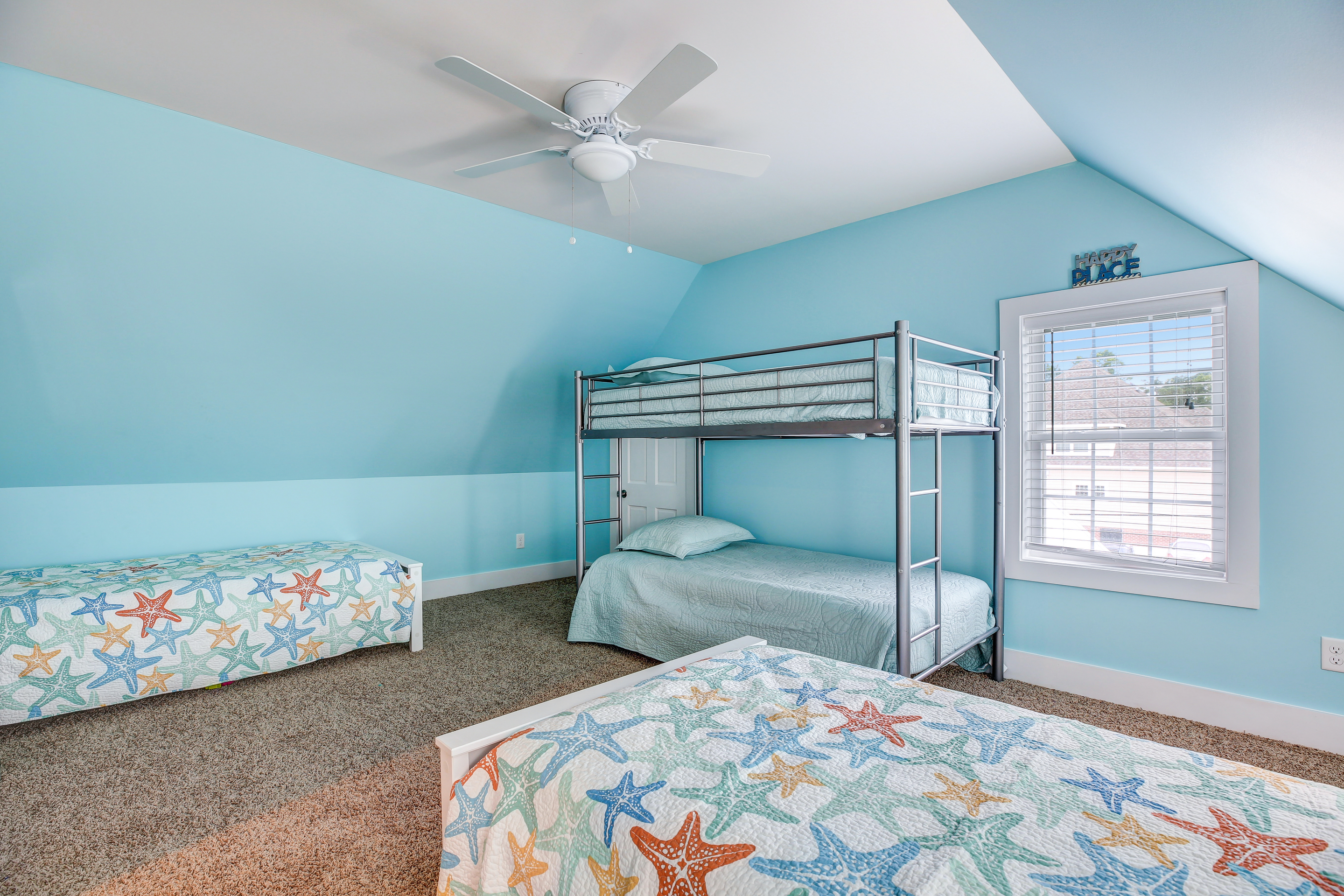 Bedroom 2 is just perfect for the kids & has yet another Flat Screen TV.