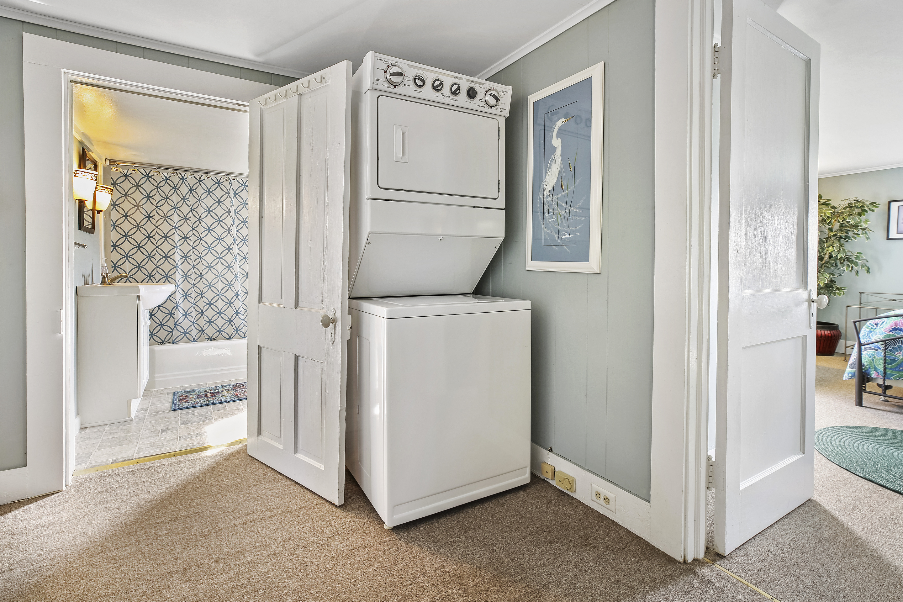 The Washer & Dryer will sure come in handy.